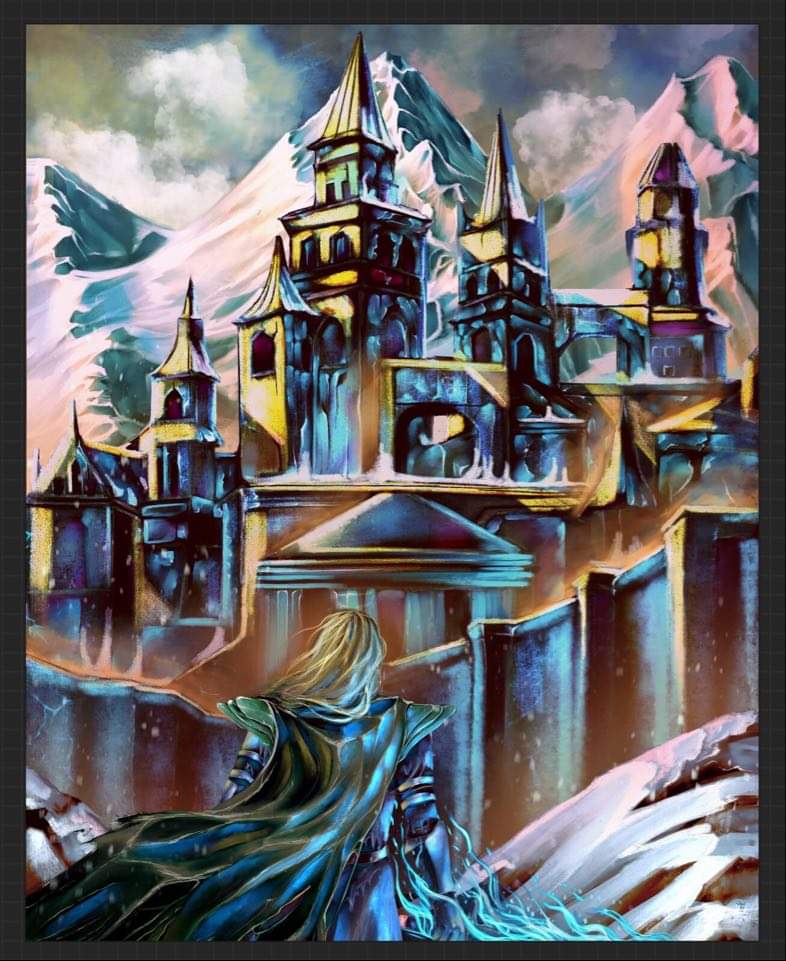 The Frozen Palace in warm dusk light